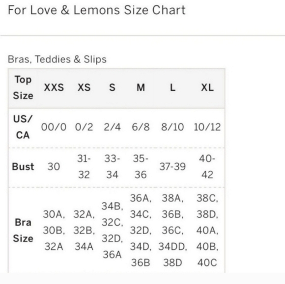 New!SET‎ For Love and Lemons Mirabelle Underwire Bra with Matching Thong Panty - Picture 16 of 16